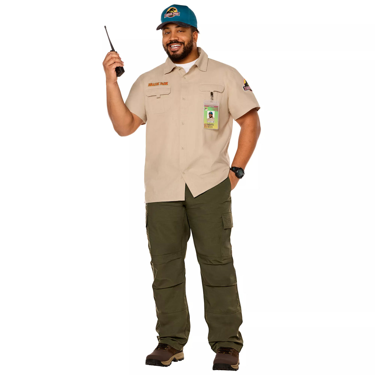 Adult Jurassic Park Work Shirt Costume Kit