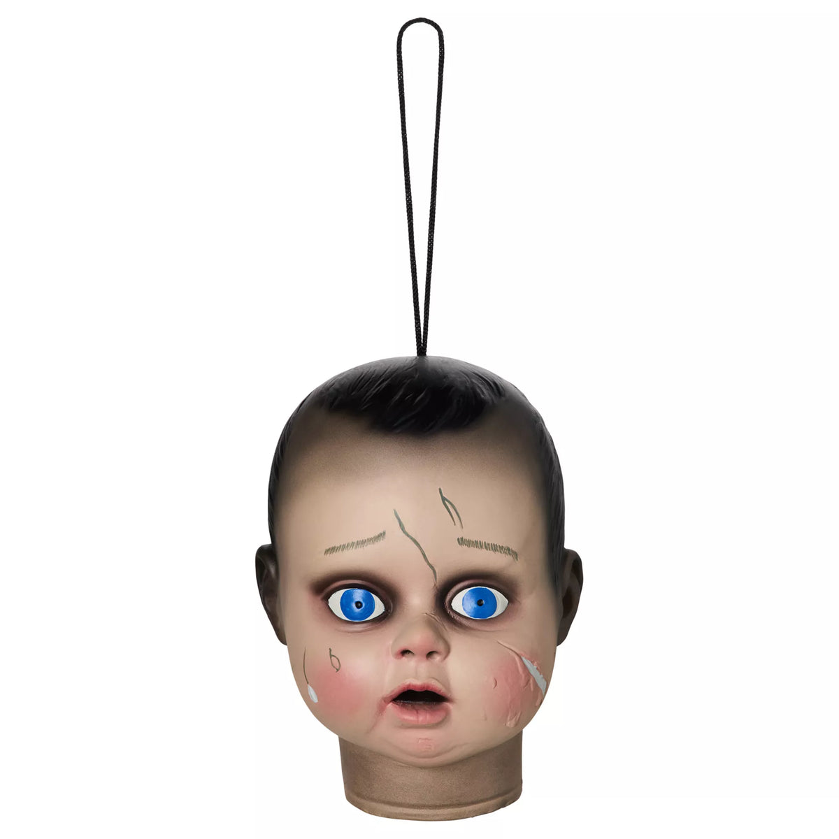Hanging Baby Doll Head Static Prop
