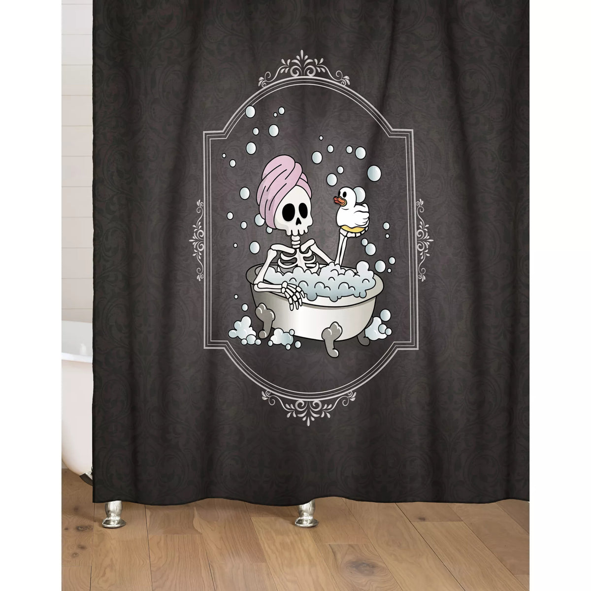 Skeleton Spa Shower Curtain