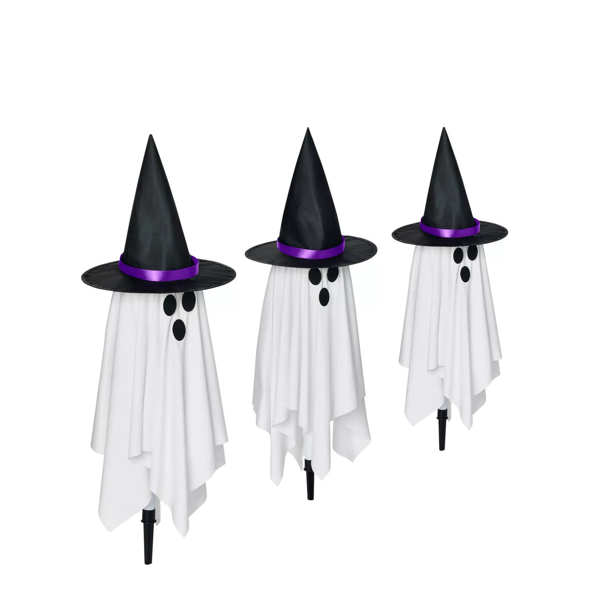 Light-Up Witchy Ghost Pathway Markers - 3 Pack