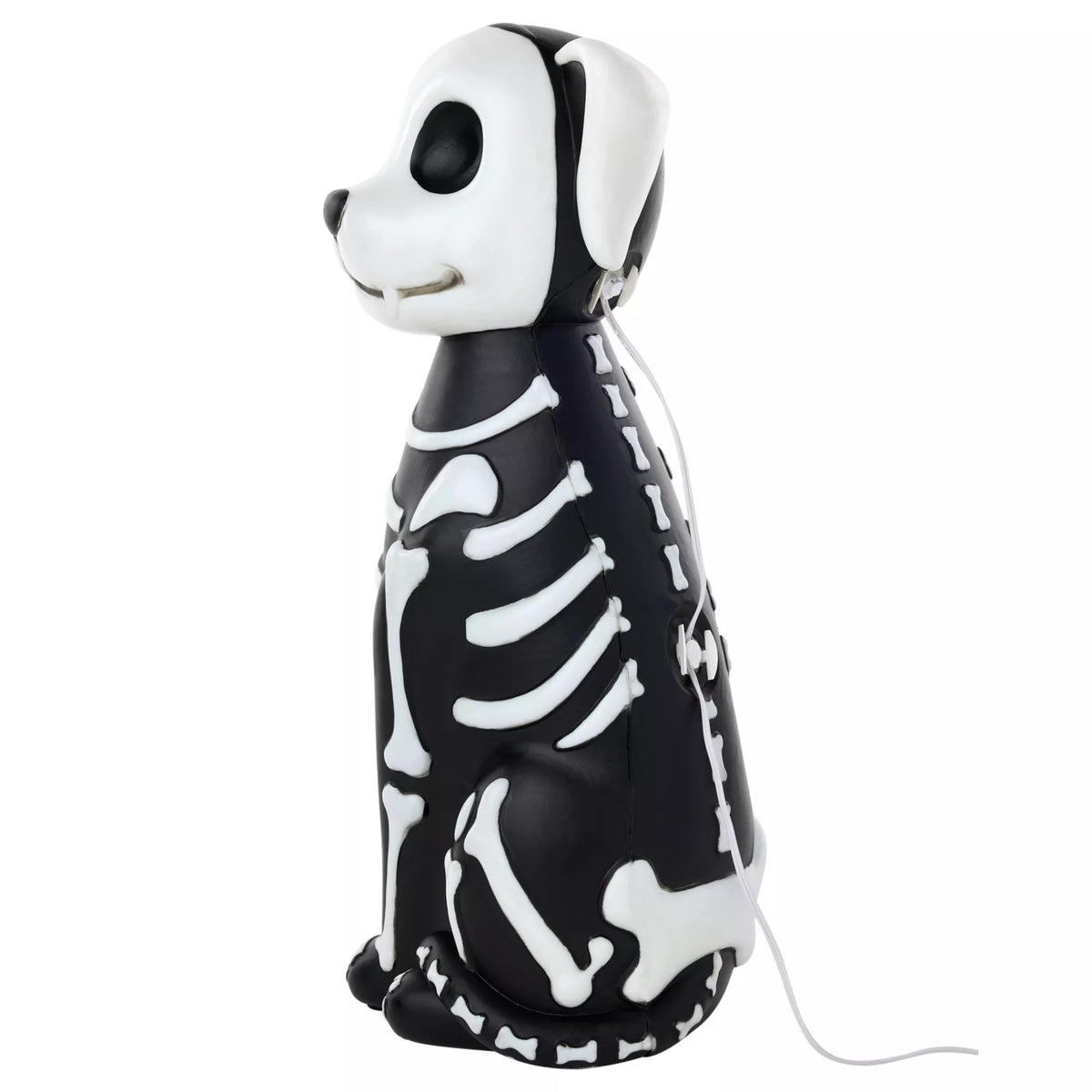 10" Light-Up Blow Mold Skeleton Dog